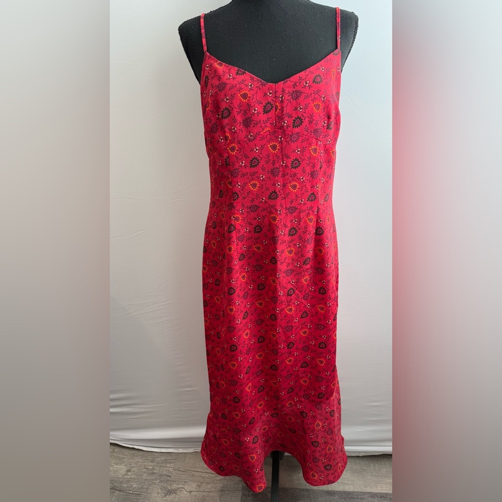 Express World Brand Vintage Y2K Midi Slip Dress Womens 9/10